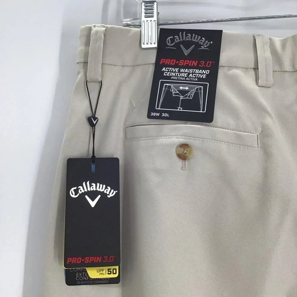 Callaway Men’s Pro-Spin 3.0 Active Waistband Stretch Golf Pants NWT Size 38x30